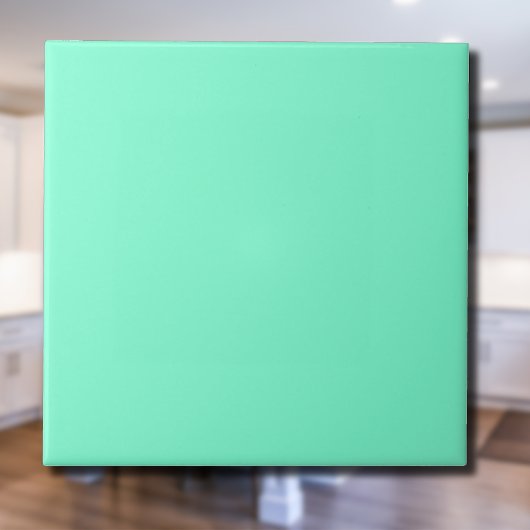 Pastel Aqua Solid Color | Klassiek | Elegant Tegeltje