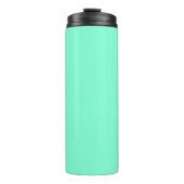 Pastel Aqua Solid Color | Klassiek | Elegant Thermosbeker (Voorkant)
