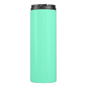 Pastel Aqua Solid Color | Klassiek | Elegant Thermosbeker (Achterkant)