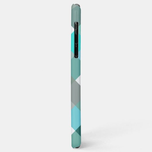 Pastel Aqua Turquoise Jade Green Pixel Block Art Case-Mate iPhone Case (Achterkant/links)
