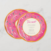 Pastel aquarel Twee zoete tweede verjaardag Kaart (Voorkant / Achterkant)