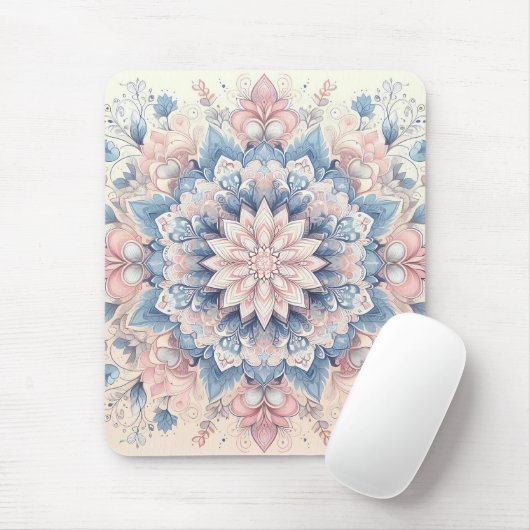 Pastel Arabesque Mandala Kunst Muismat (Met muis)
