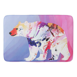 Pastel Arctic Explorer in aquarel Badmat