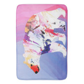 Pastel Arctic Explorer in aquarel Badmat (Voorkant Verticaal)