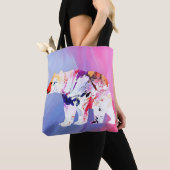 Pastel Arctic Explorer in aquarel Tote Bag (Dichtbij)