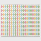 Pastel Argyle Cadeaupapier (Vlak)