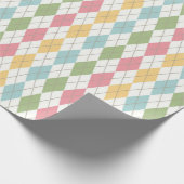 Pastel Argyle Cadeaupapier (Hoek)