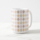 Pastel Argyle Patroon Mok (Voorkant rechts)