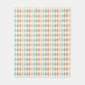 Pastel Argyle Pattern Fleece Deken (Voorkant)