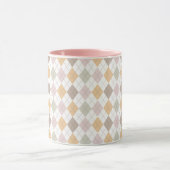 Pastel Argyle Pattern Mok (Midden)
