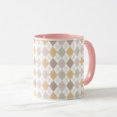 Pastel Argyle Pattern Mok (Voorkant rechts)
