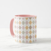 Pastel Argyle Pattern Mok (Voorkant links)