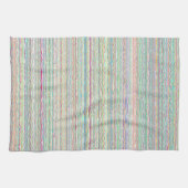 Pastel Art Stripes Custom Kitchen Towel Theedoek (Horizontaal)