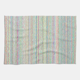 Pastel Art Stripes Custom Kitchen Towel Theedoek