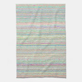Pastel Art Stripes Custom Kitchen Towel Theedoek (Verticaal)