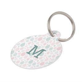 Pastel Artistic Raindrops Gepersonaliseerde ID Dog Huisdierpenning