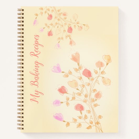 Pastel Artsy Floral Notitieboek (Voorkant)