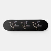Pastel ASL I Love You Skateboard (Horizontaal)
