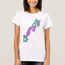 Pastel Asymmetrisch Geometrisch Grafisch T-shirt