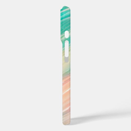 Pastel Aurora Flow Abstract Phone Case (Achterkant / Links)