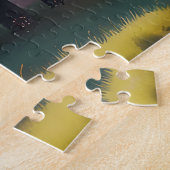 Pastel Autumn Country Road Watercolor Legpuzzel (Zijkant)