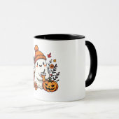 Pastel Autumn Kawaii Ghost Herfst Pumpkin Spice Mok (Voorkant rechts)