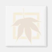 Pastel Autumn Maple Leaf Magneet (Voorkant)