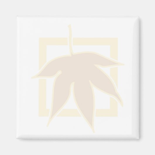 Pastel Autumn Maple Leaf Magneet (Voorkant)