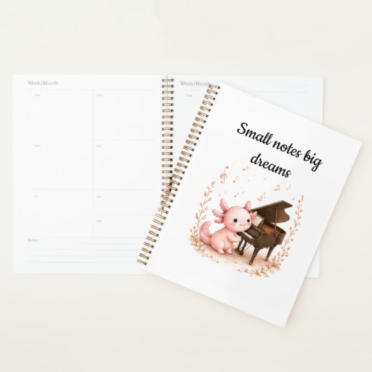 Pastel Axolotl Dagelijkse Planner (Display)