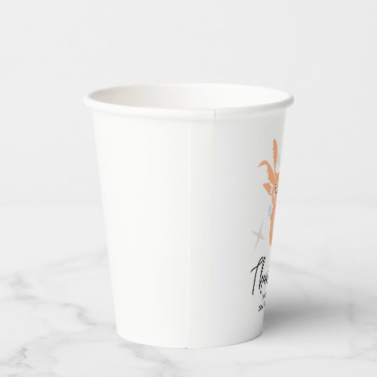 Pastel Axolotl Ocean Created Baby shower Papieren Bekers (Rechts)