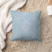 Pastel Baby Blauw Damask Kussen (Deken)