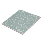 Pastel Baby Blauw & Wit Decoratief Abstract Tegeltje (Zijkant)