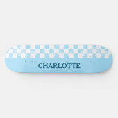 Pastel Baby Blue Gecontroleerd Persoonlijk Skateboard (Horizontaal)