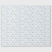 Pastel Baby Blue Rainbows patroon Cadeaupapier (Vlak)
