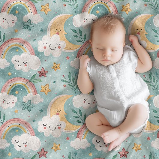 Pastel Baby Deken Gezellig Cadeau Met Sky Magic