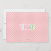 Pastel Baby Dinosaurus Kinder foto Verjaardagsfees Feestdagenkaart (Achterkant)