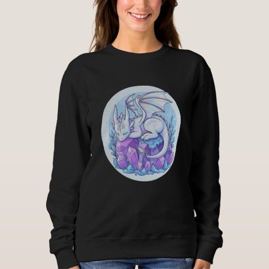 Pastel Baby Draak Slapend Trui (Voorkant)
