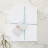 Pastel baby gunst/cadeau labels, genderneutraal cadeaulabel (Met Touw)