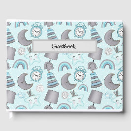 PASTEL BABY JONGEN BLAUWE ITEMS SPEELGOED GASTENBOEK
