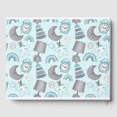 PASTEL BABY JONGEN BLAUWE ITEMS SPEELGOED GASTENBOEK (Achterkant)