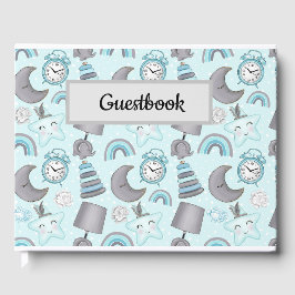 PASTEL BABY JONGEN BLAUWE ITEMS SPEELGOED GASTENBOEK