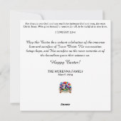 Pastel Baby Lamb en Mama Christelijk Pasen Feestdagenkaart (Achterkant)