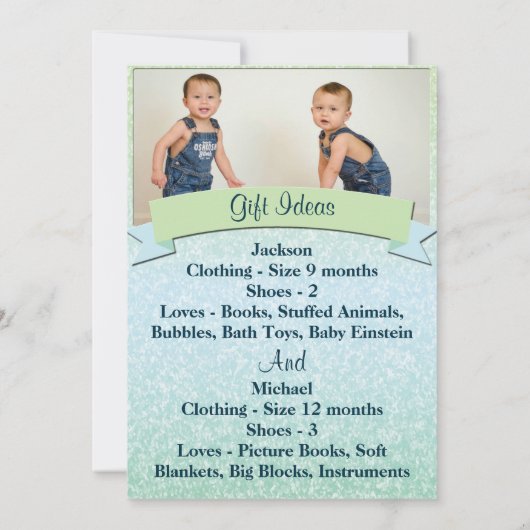 Pastel Baby Naming Ceremony Invite Kaart (Achterkant)