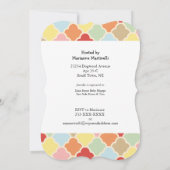 Pastel Baby Olifanten Douche Invitation Kaart (Achterkant)