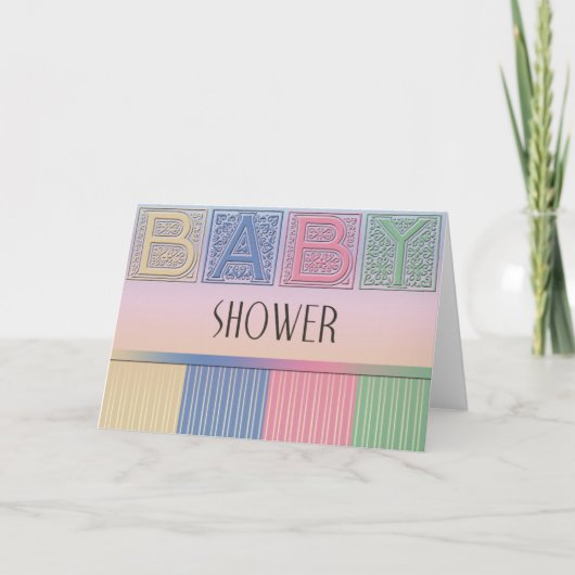 Pastel Baby shower (Voorkant)