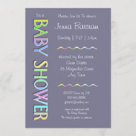 Pastel Baby shower genderneutraal Kaart