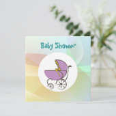 Pastel Baby Shower Kaart (Staand voorkant)