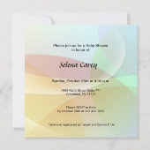 Pastel Baby Shower Kaart (Achterkant)