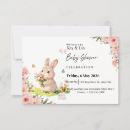 Pastel Baby Shower Kaart