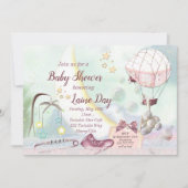 Pastel Baby shower Uitnodiging (Voorkant)